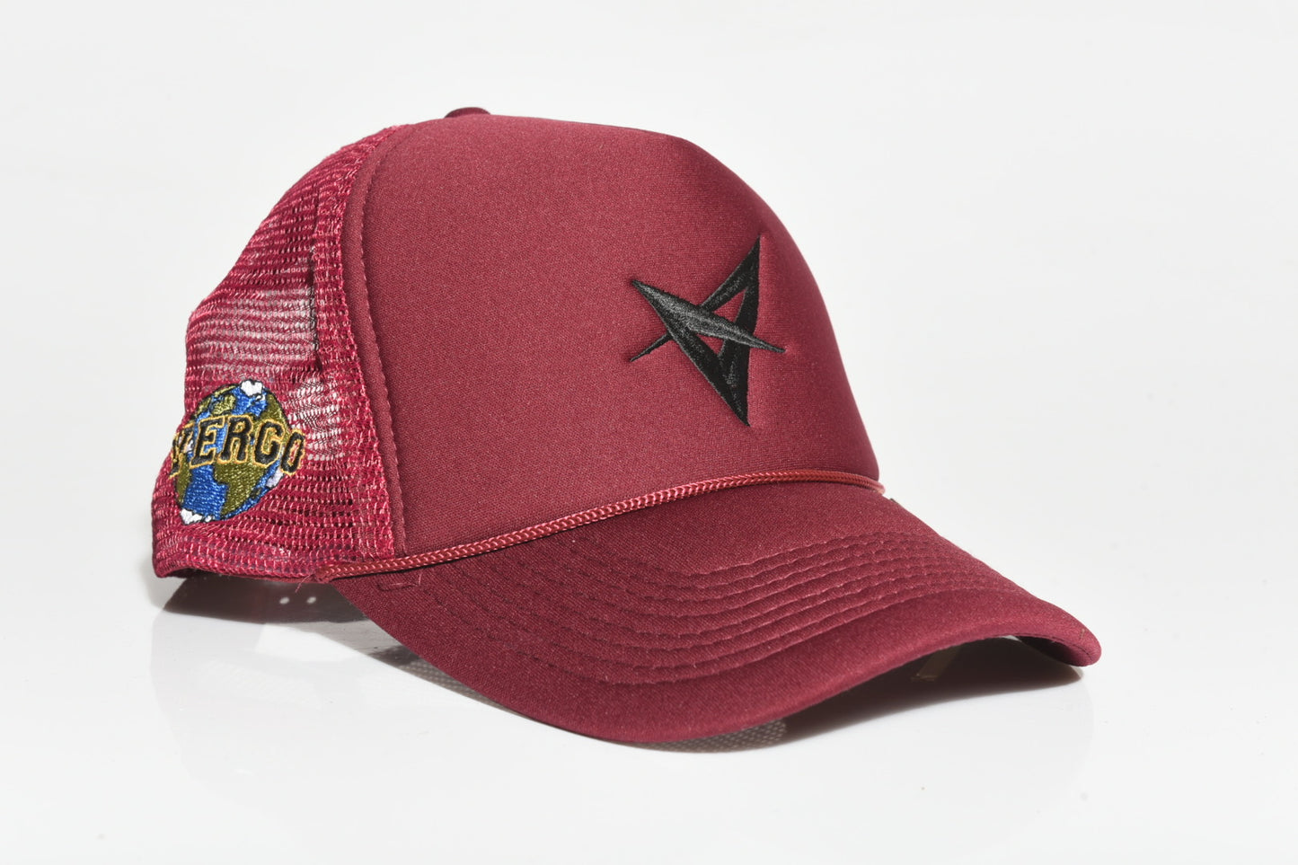 Burgundy and Black Trucker
