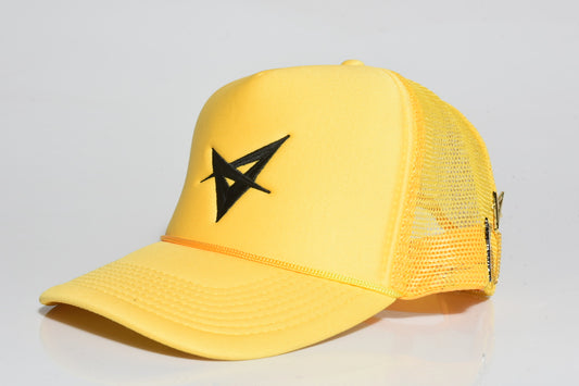 Yellow and Black Trucker